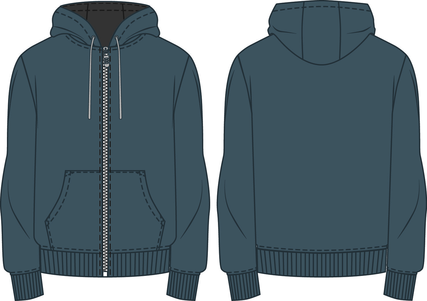 Men's sweatshirt without figure