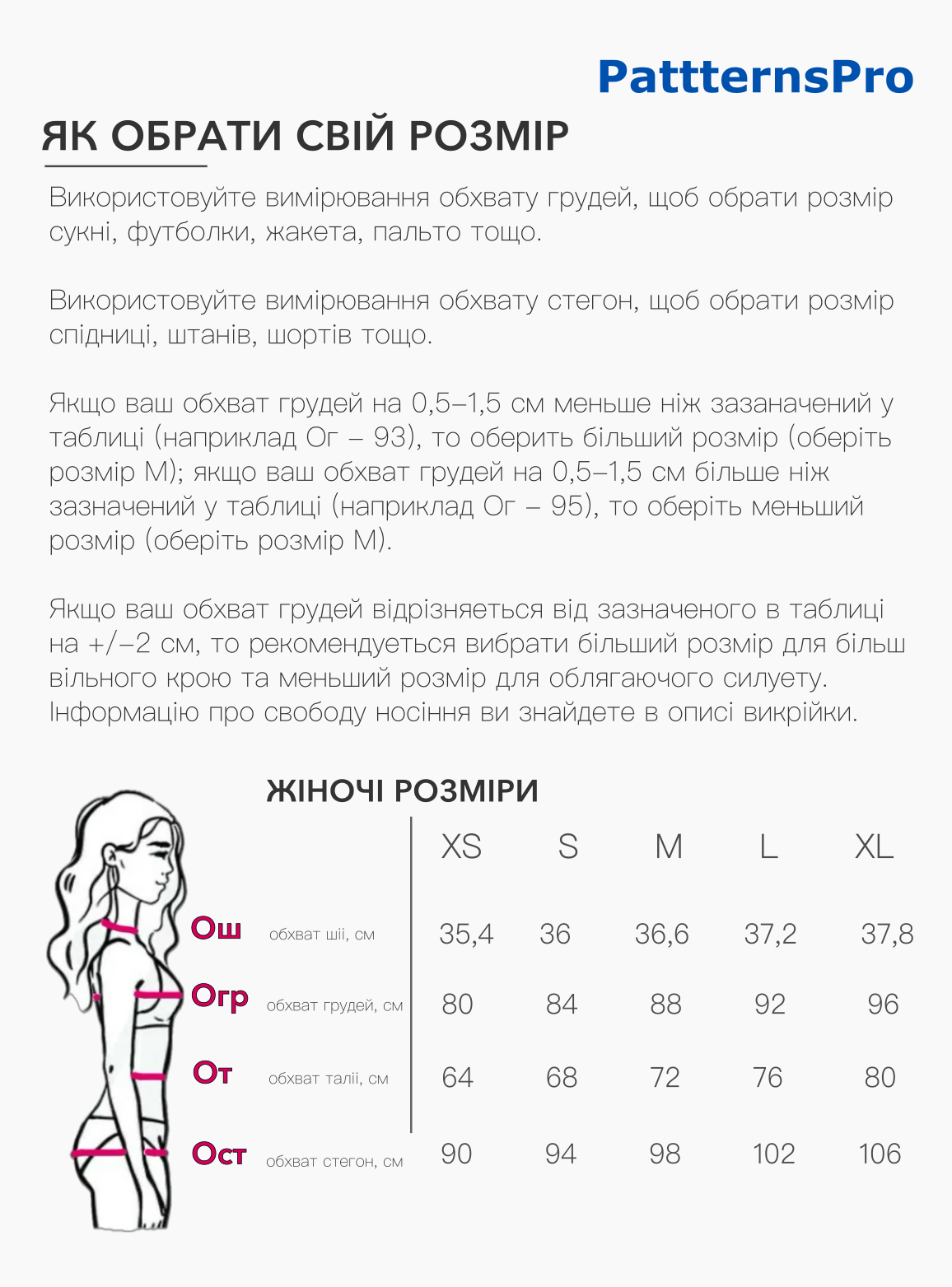 ЯК ОБРАТИ СВІЙ РОЗМІР нов